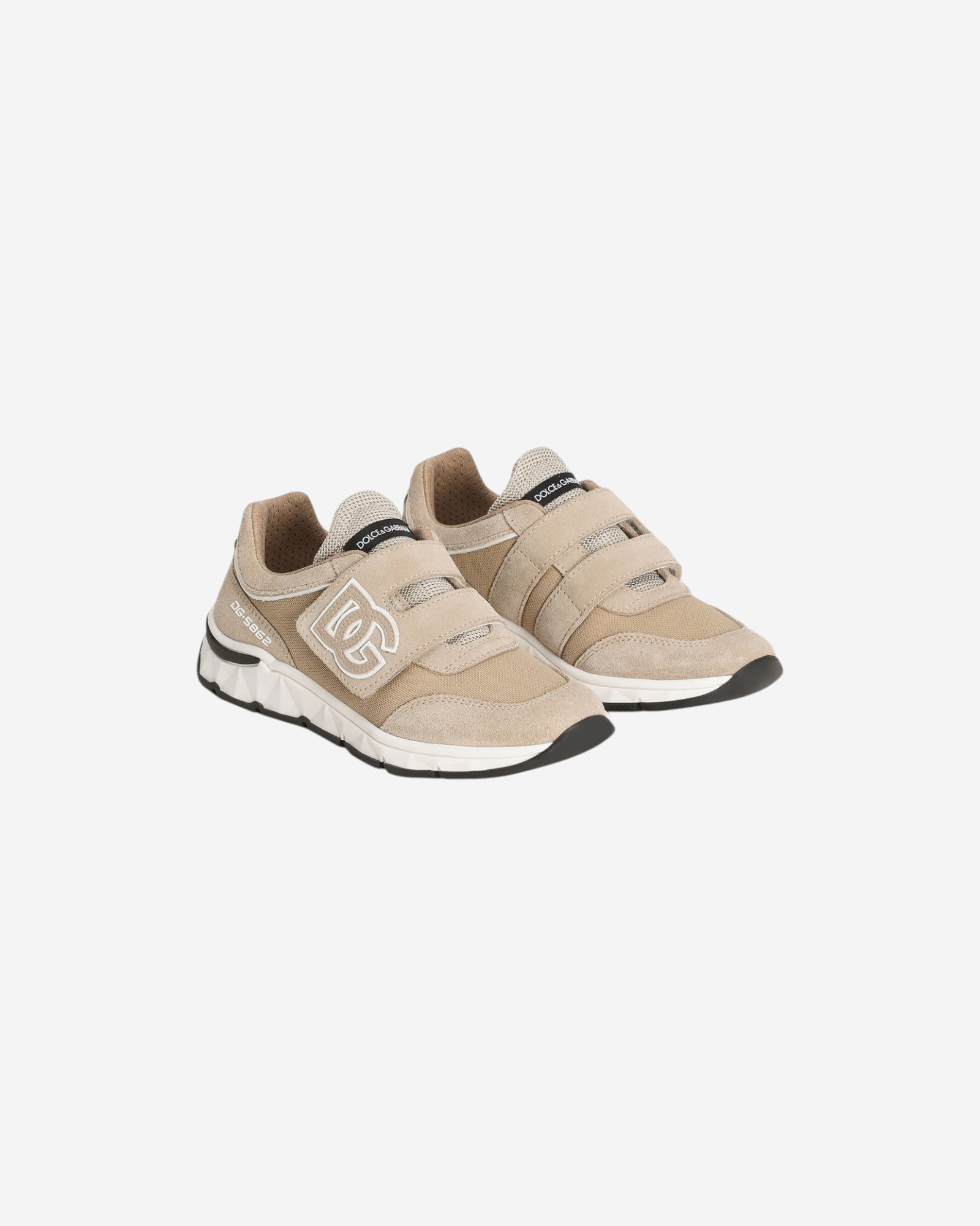 DOLCE & GABBANA — Кроссовки DG Running из сетчатого текстиля и спилка