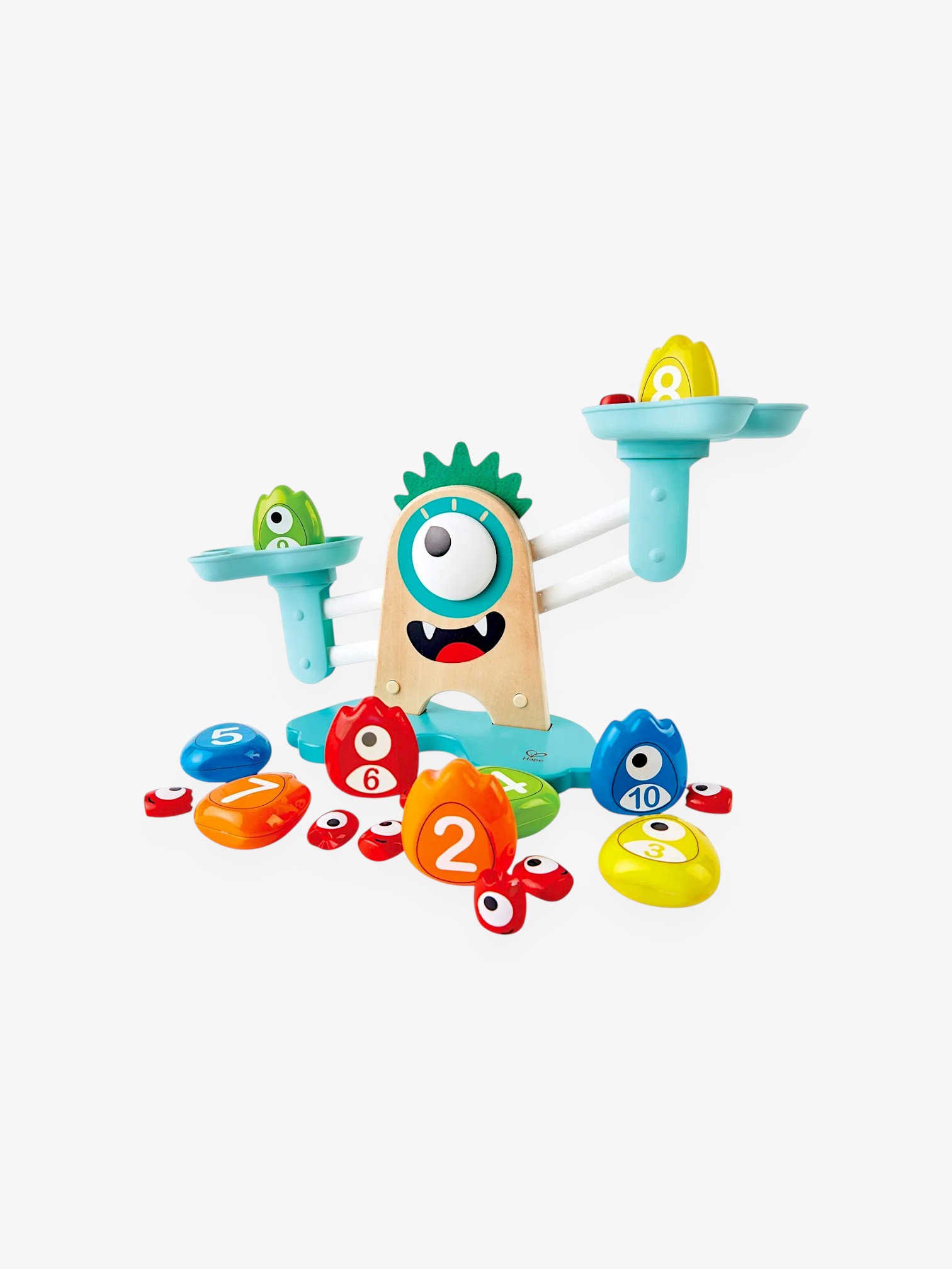 HAPE — Игрушечные "Весы" Монстрики с брошюрой примеров на сложение и состав числа