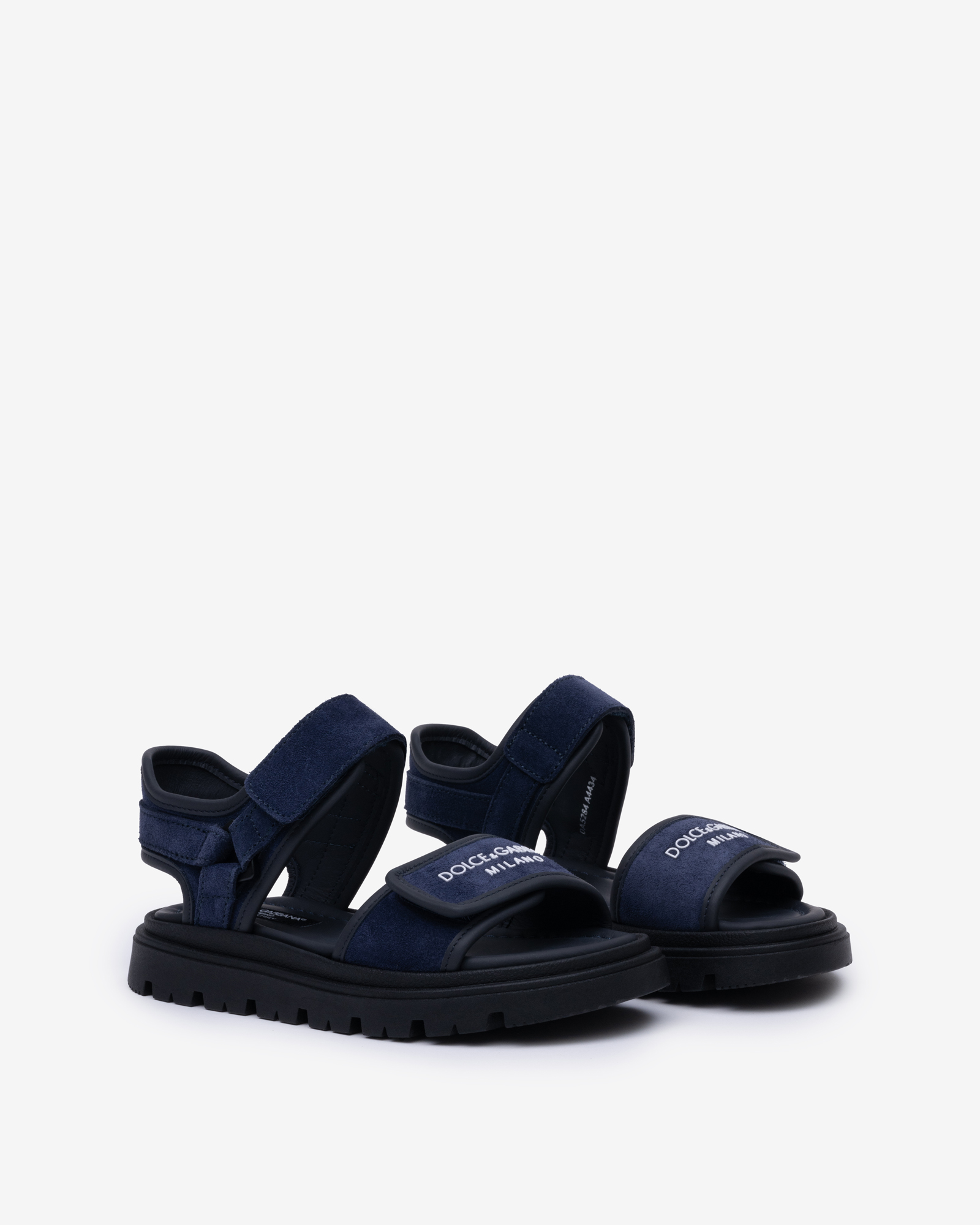 Сандалии из спилка с логотипом Dolce&Gabbana — 1