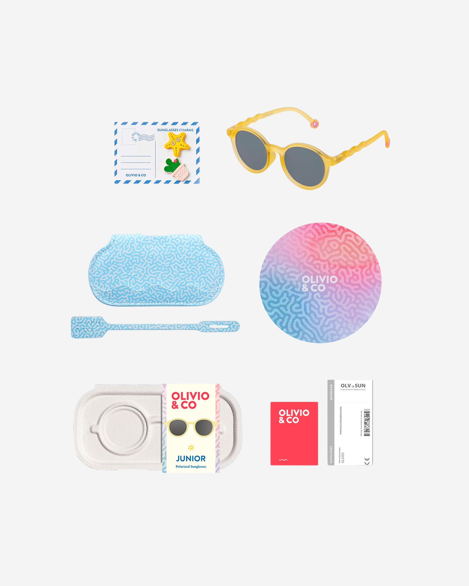 Очки JUNIOR Oval Sunglasses-Coral Reef-Sun coral  — 4