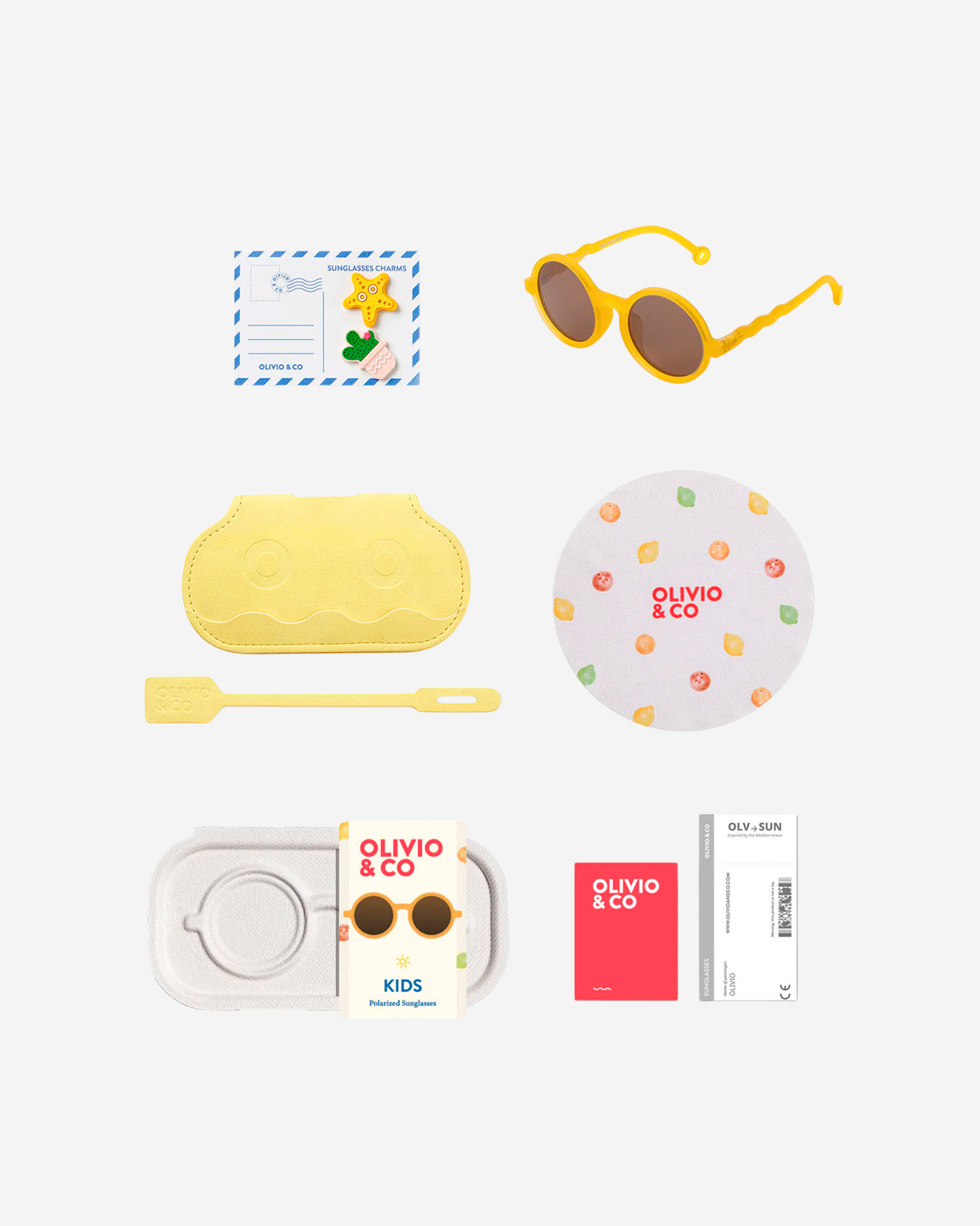 Очки KIDS Round Sunglasses-Citrus Garden-Citrus Yellow — 4