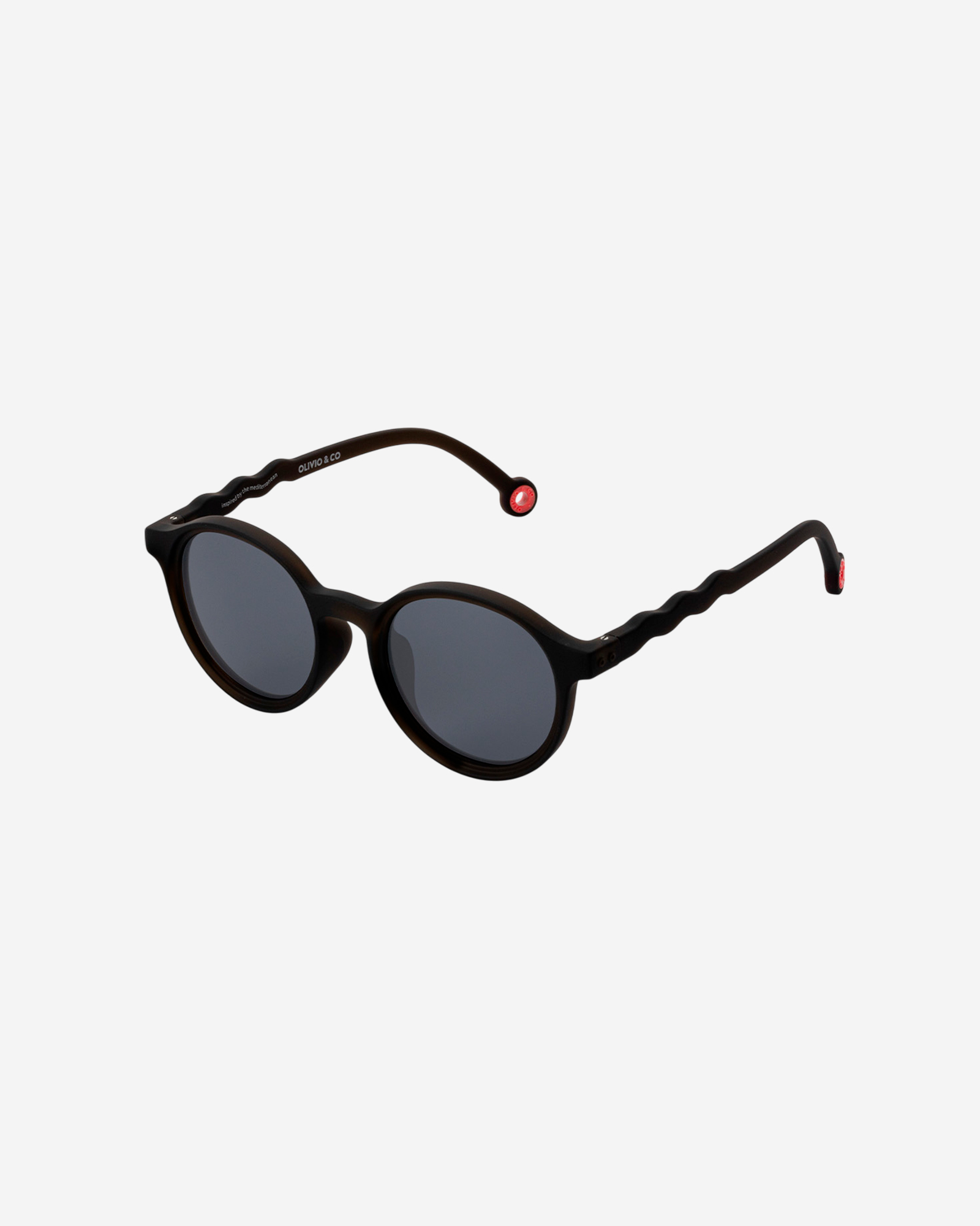 Очки JUNIOR Oval Sunglasses-Classic Olivio-Squid Black — 3